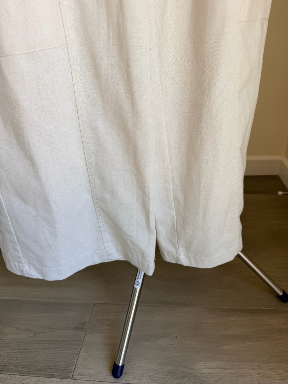 Hunter & Brown like new Cream Elastic-Waist Linen Blend Pants L - Picture 7 of 15